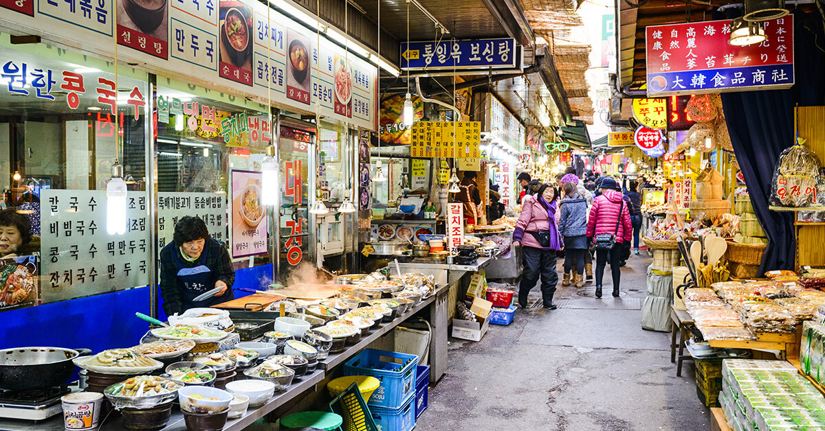 Dongdaemun Market in South Korea