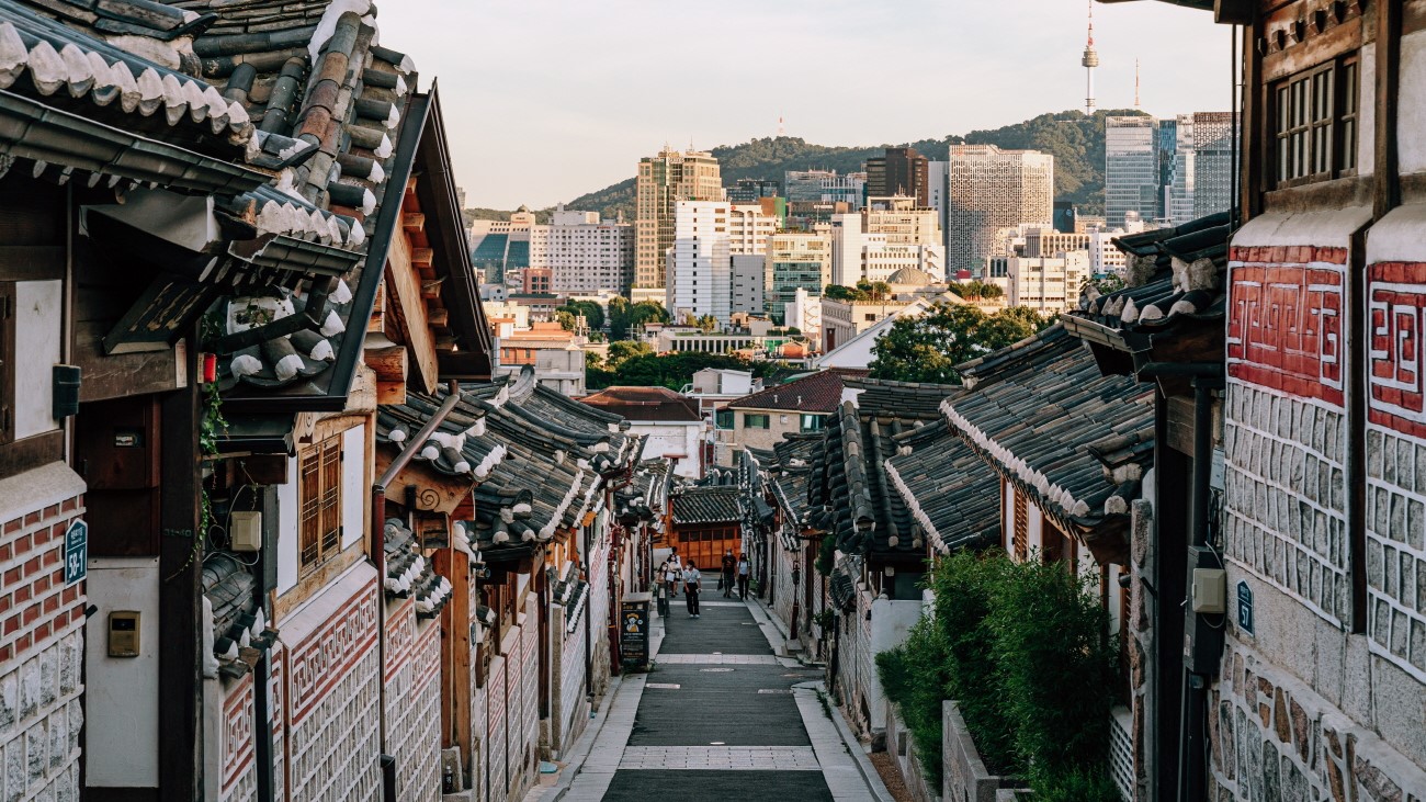 Bukchon Hanok Village in South Korea